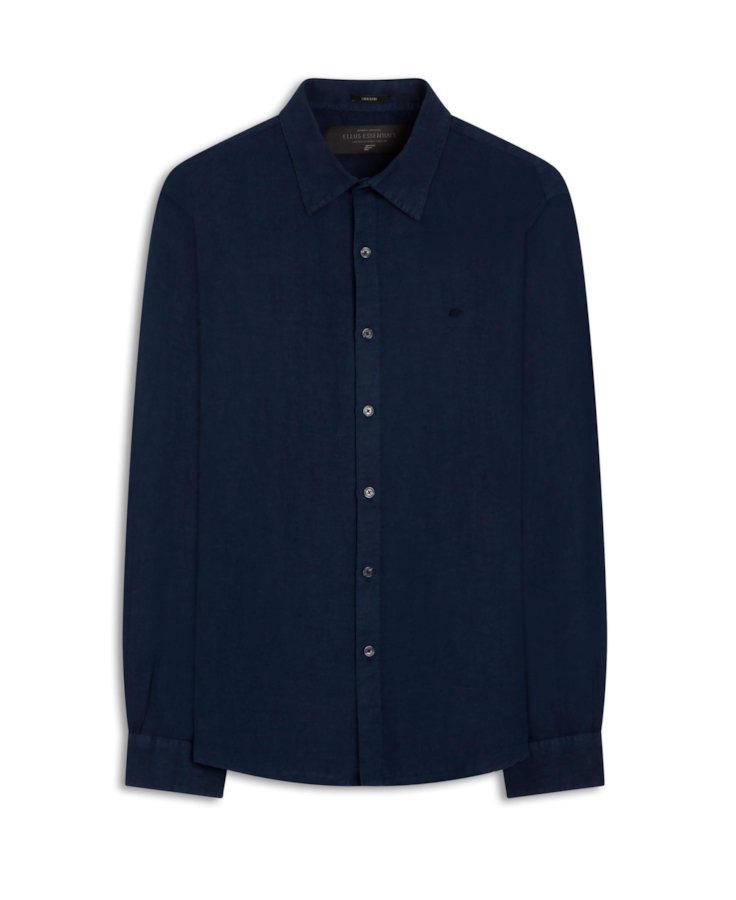 Camisa Linen Blend Classic Marinho