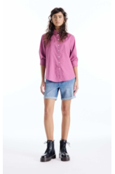 Camisa Linen Blend Loose Blush