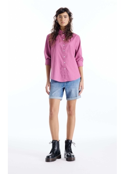 Camisa Linen Blend Loose Blush