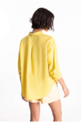 Camisa Linen Blend New Irish Amarelo