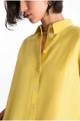 Camisa Linen Blend New Irish Amarelo