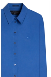 Camisa Linen Blend New Irish Azul Bic