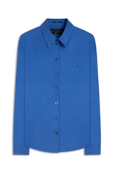 Camisa Linen Blend New Irish Azul Bic