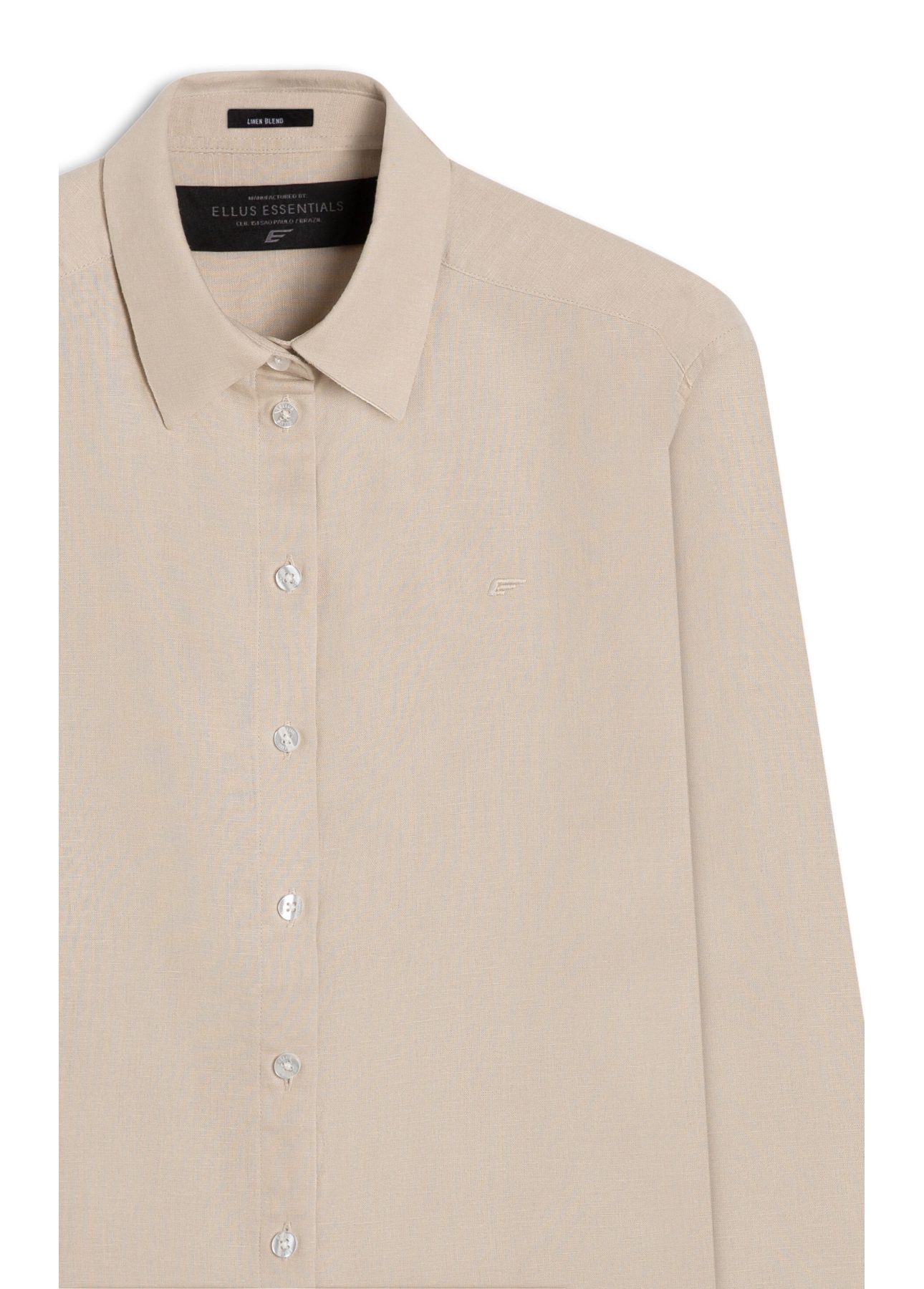 Camisa Linen Blend New Irish Gelo