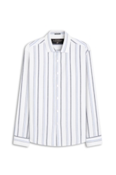 Camisa Linen Blend Shore Azul Bic