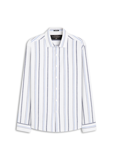 Camisa Linen Blend Shore Azul Bic