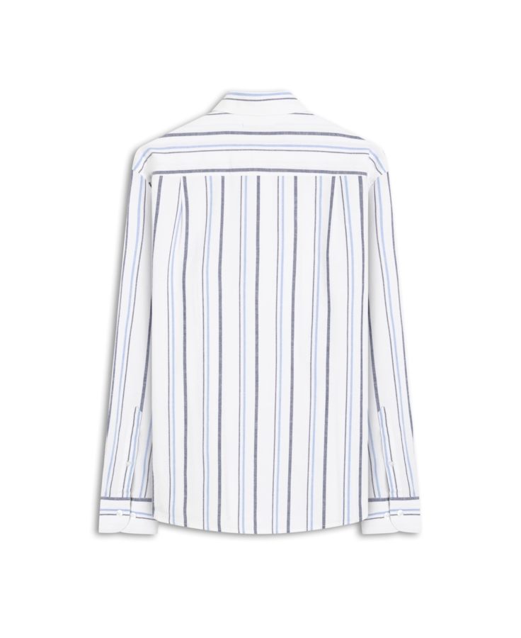 Camisa Linen Blend Shore Azul Bic