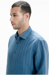 Camisa Linen Blend  Waterford Marinho