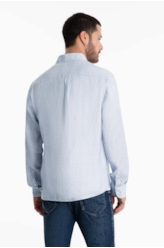 Camisa Linen Lighthouse Classic Azul Bic