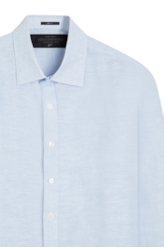 Camisa Linen Lighthouse Classic Azul Bic