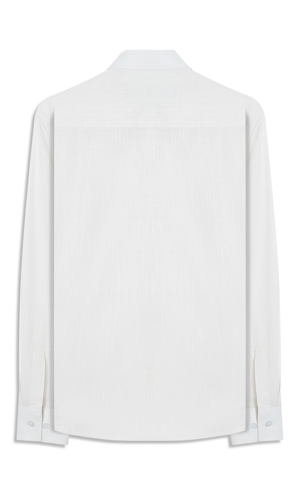 Camisa Linen Like Classic Xangai Fusioned Ml Natural