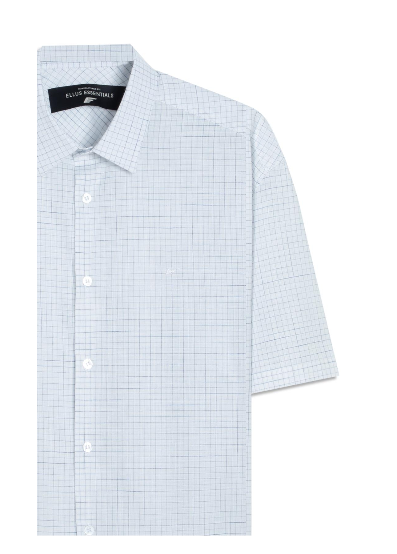 Camisa Linen Like Sacramento Xadrez Vintage Branco