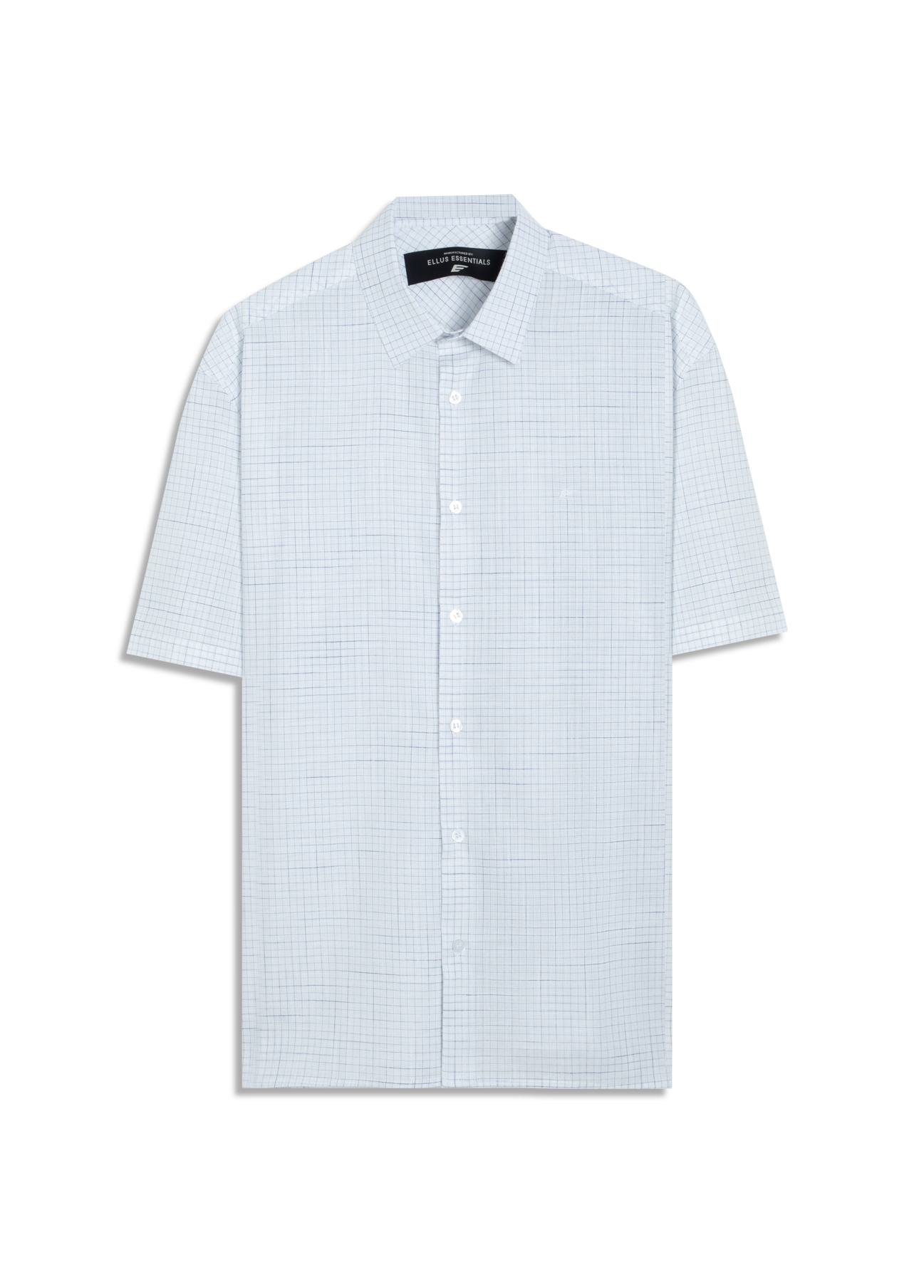 Camisa Linen Like Sacramento Xadrez Vintage Branco