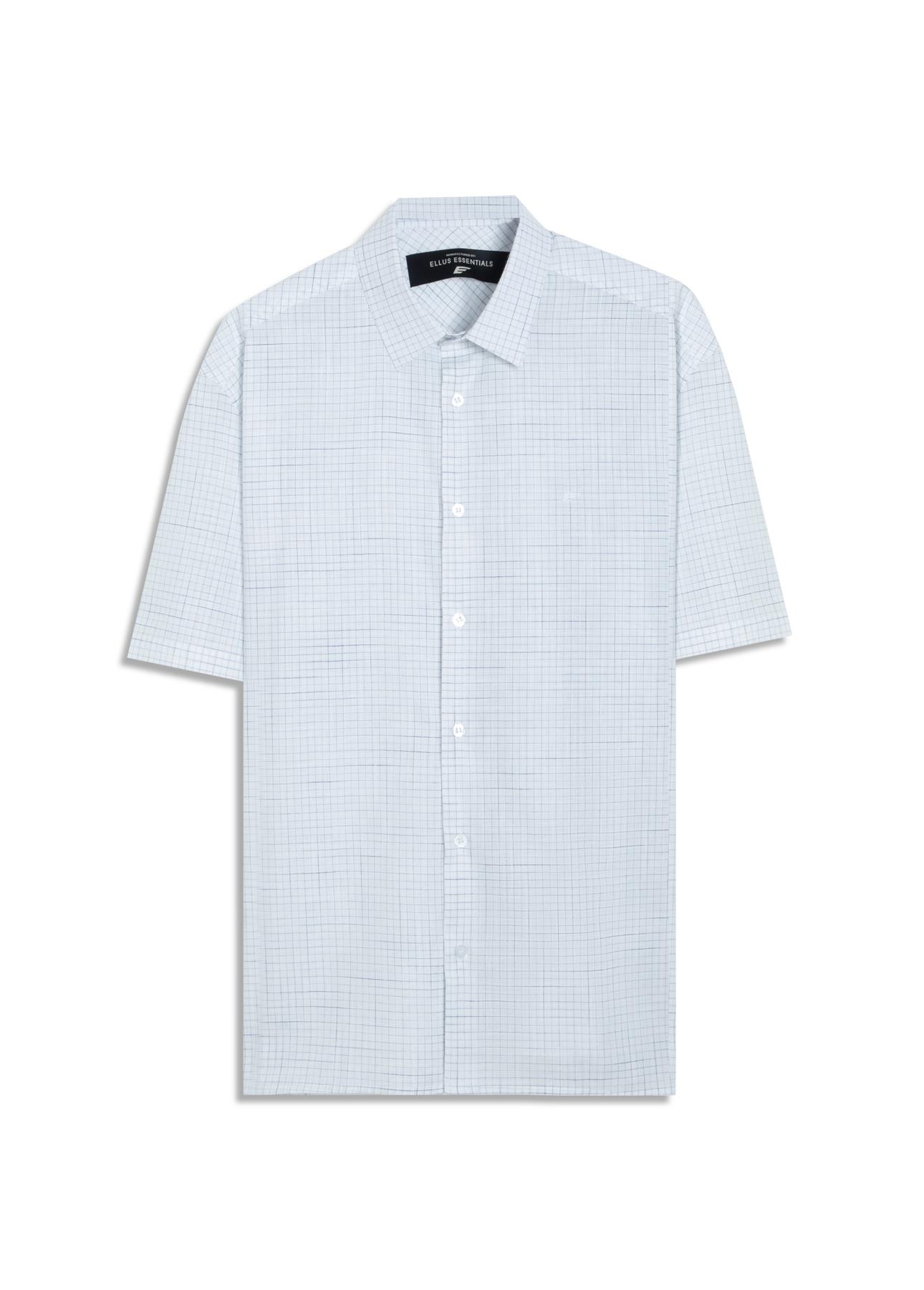 Camisa Linen Like Sacramento Xadrez Vintage Branco