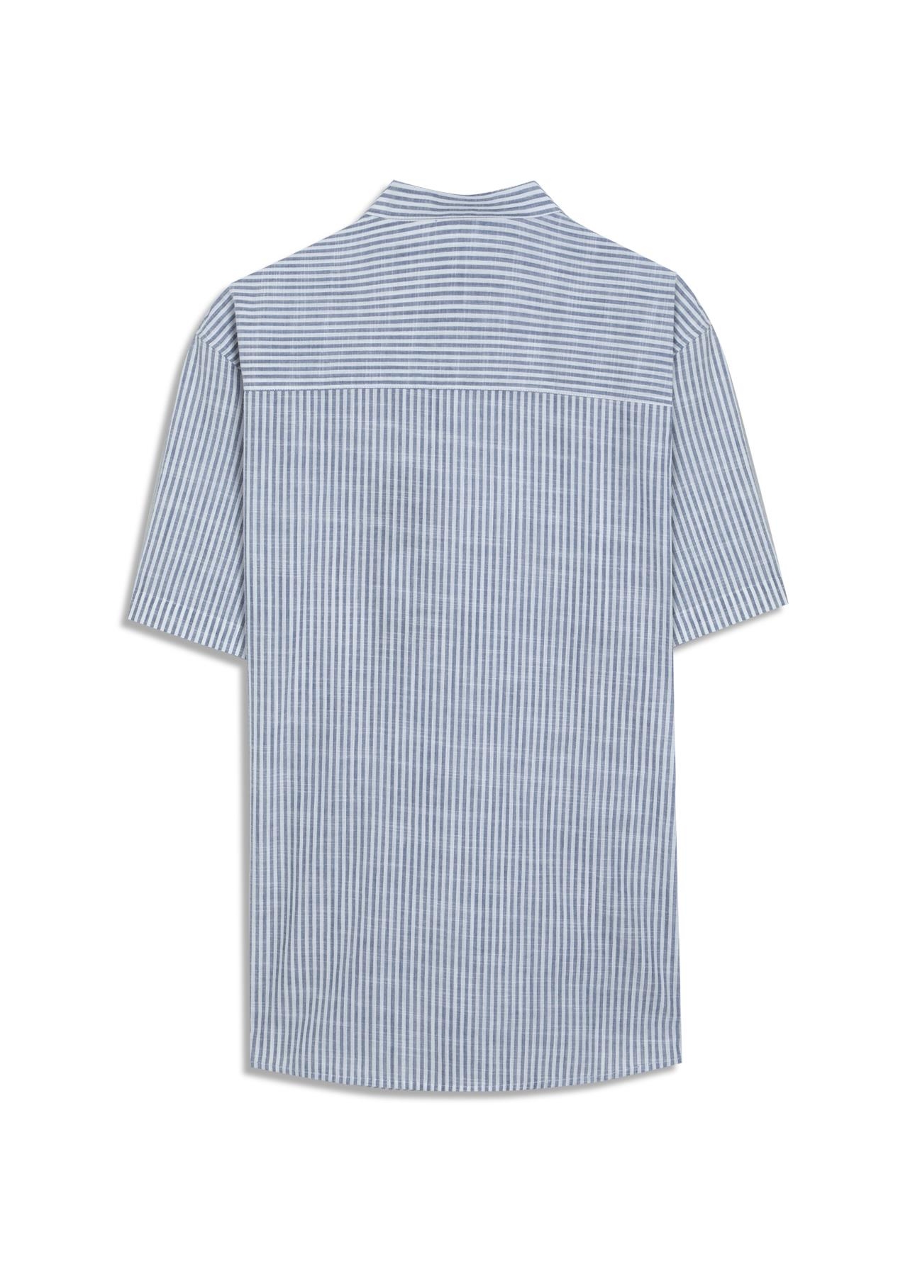 Camisa Linen Like Santa Ana Classic Xangai Marinho
