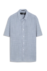 Camisa Linen Like Santa Ana Classic Xangai Marinho