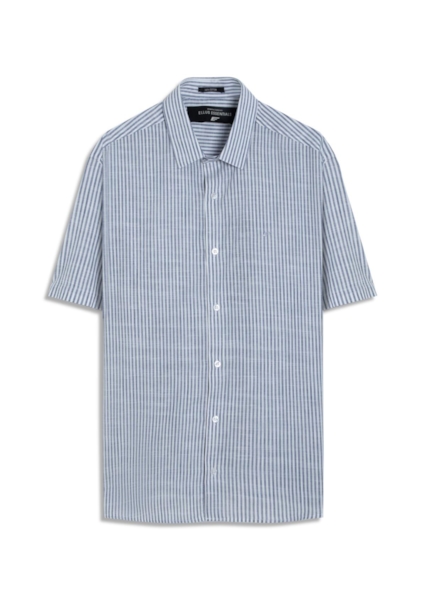 Camisa Linen Like Santa Ana Classic Xangai Marinho