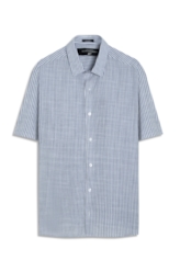 Camisa Linen Like Santa Ana Classic Xangai Marinho