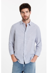 Camisa Linen Like Santa Ana Classic Xangai Marinho