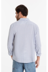 Camisa Linen Like Santa Ana Classic Xangai Marinho