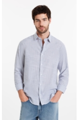 Camisa Linen Like Santa Ana Classic Xangai Marinho