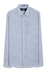 Camisa Linen Like Santa Ana Classic Xangai Marinho