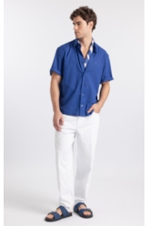 Camisa Linen Like Vintage Shangai Royal