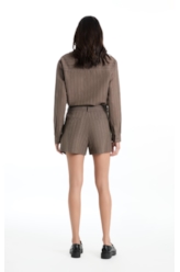 Camisa Linen Straight Stripes Petit Tabaco