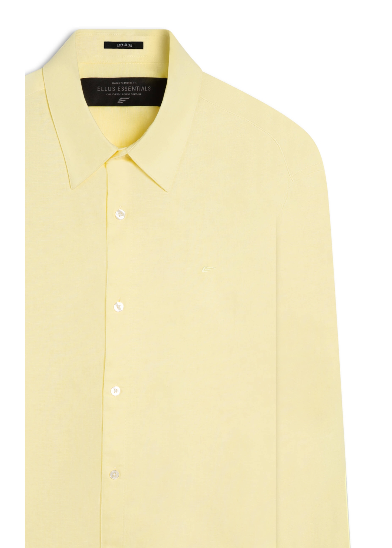 Camisa Linho Blend Anatomic  Amarelo