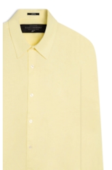 Camisa Linho Blend Anatomic  Amarelo