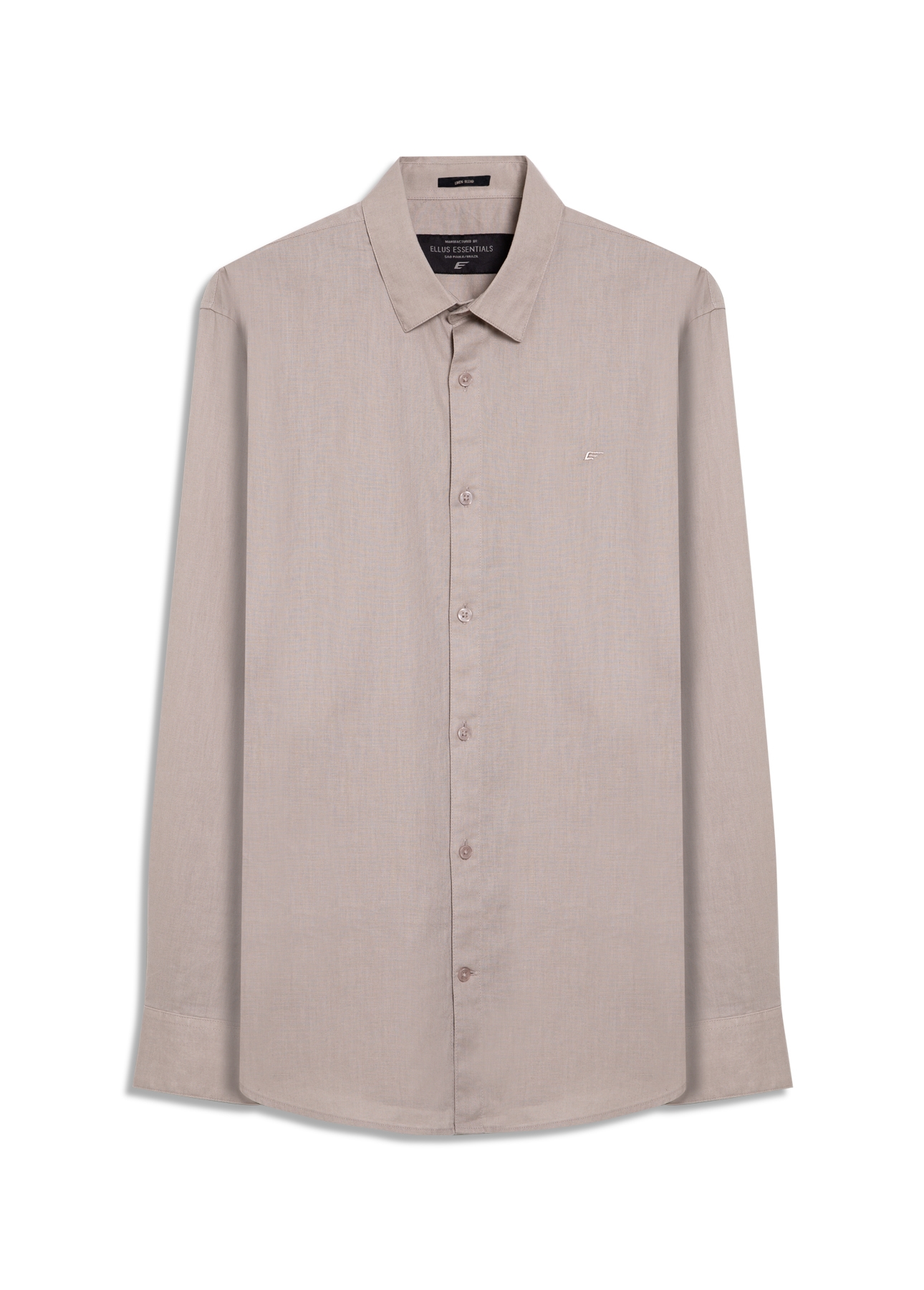 Camisa Linho Blend Anatomic Areia Seca