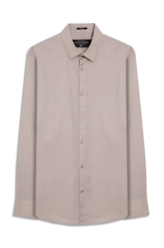 Camisa Linho Blend Anatomic Areia Seca