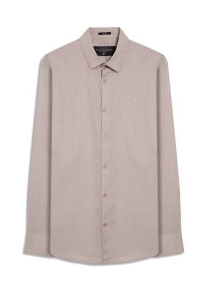 Camisa Linho Blend Anatomic Areia Seca