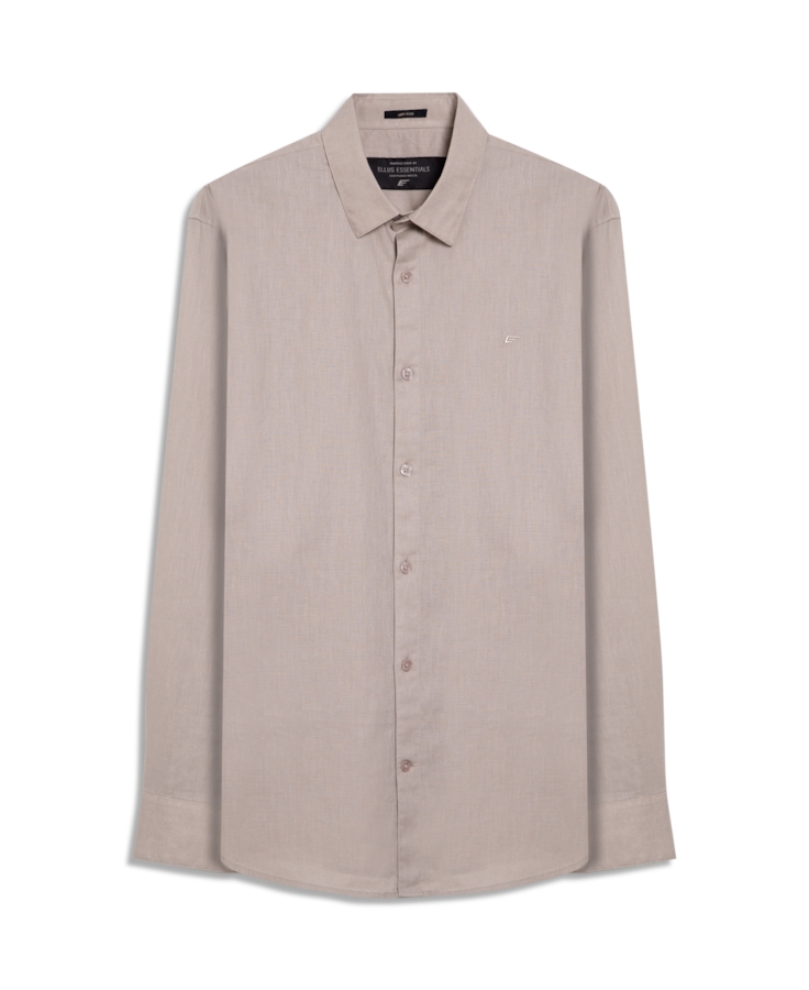 Camisa Linho Blend Anatomic Areia Seca