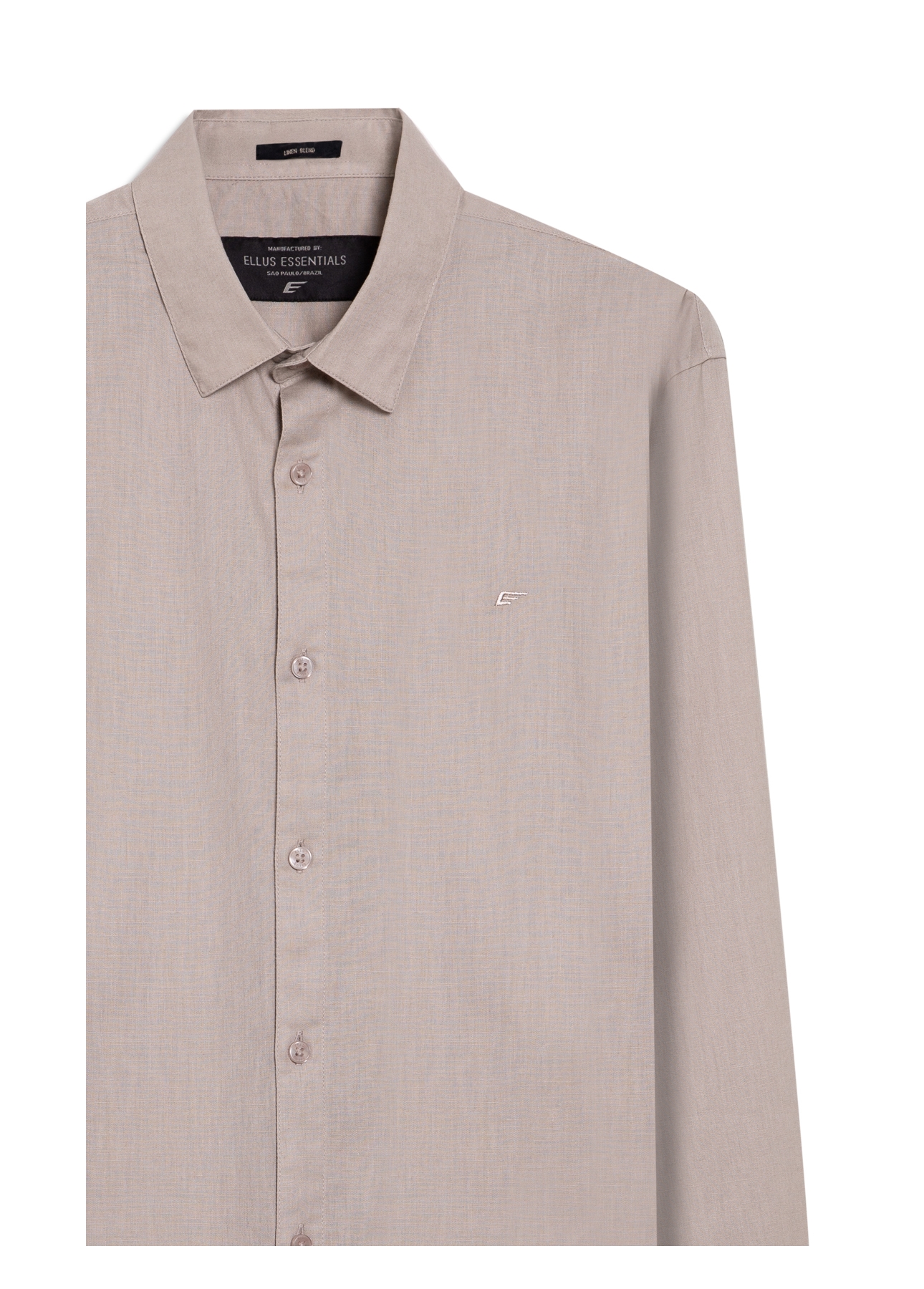 Camisa Linho Blend Anatomic Areia Seca