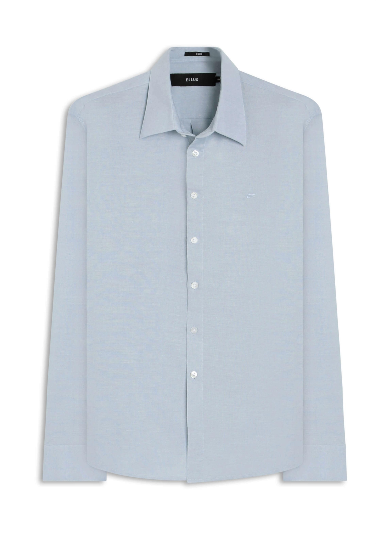 Camisa Linho Blend Anatomic Azul Claro