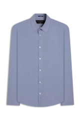 Camisa Linho Blend Anatomic Azul Claro