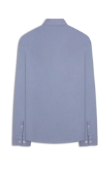 Camisa Linho Blend Anatomic Azul Claro