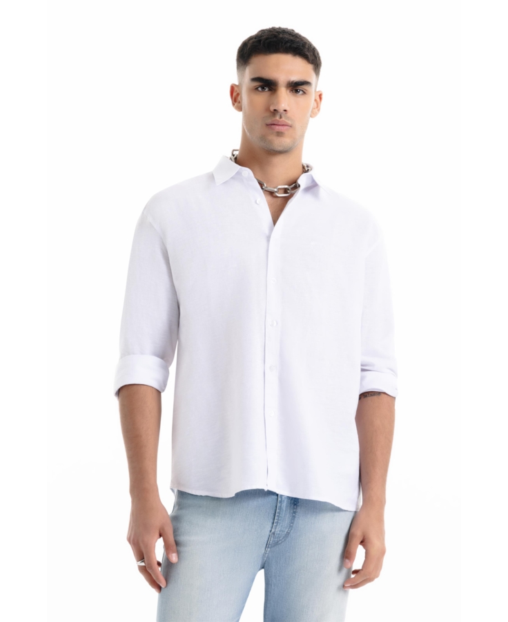 Camisa Linho Blend Anatomic Branco