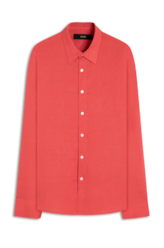 Camisa Linho Blend Anatomic Cereja