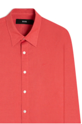 Camisa Linho Blend Anatomic Cereja