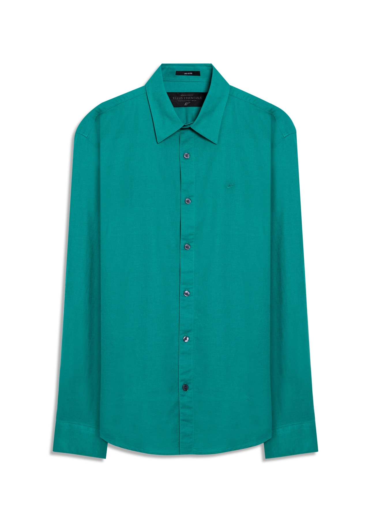 Camisa Linho Blend Anatomic Esmeralda