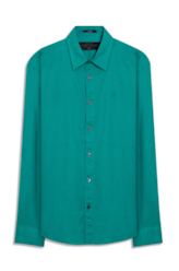 Camisa Linho Blend Anatomic Esmeralda