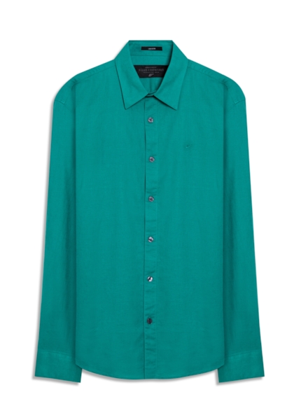 Camisa Linho Blend Anatomic Esmeralda