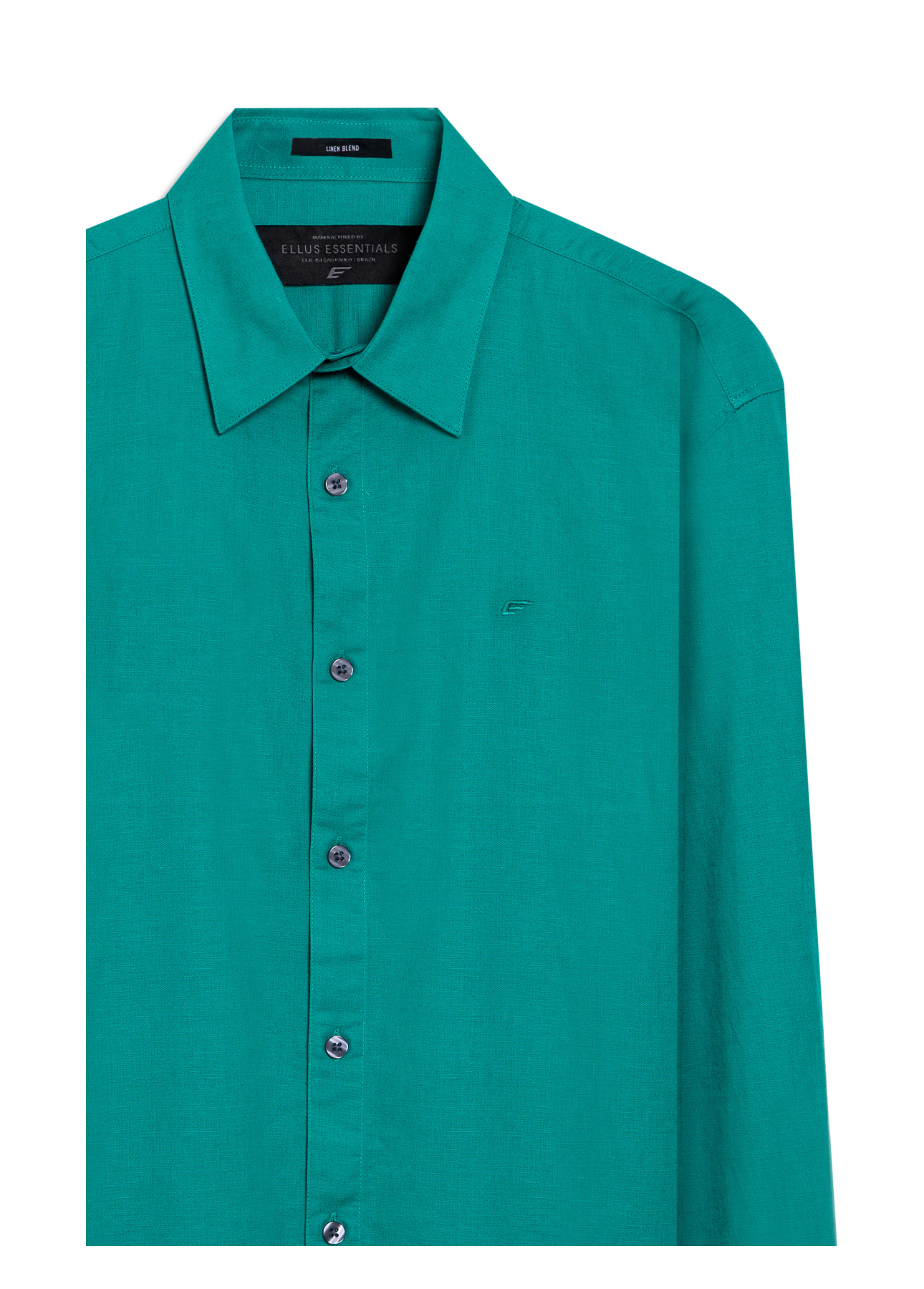 Camisa Linho Blend Anatomic Esmeralda