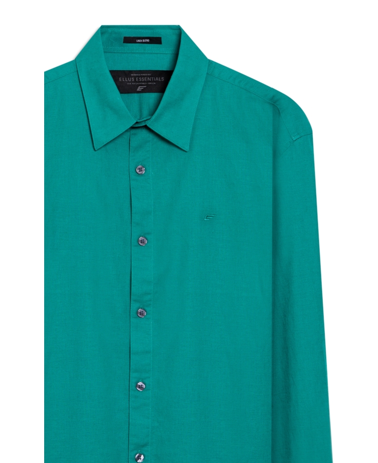 Camisa Linho Blend Anatomic Esmeralda