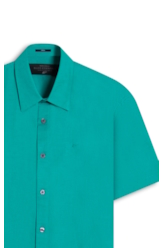Camisa Linho Blend Anatomic Esmeralda