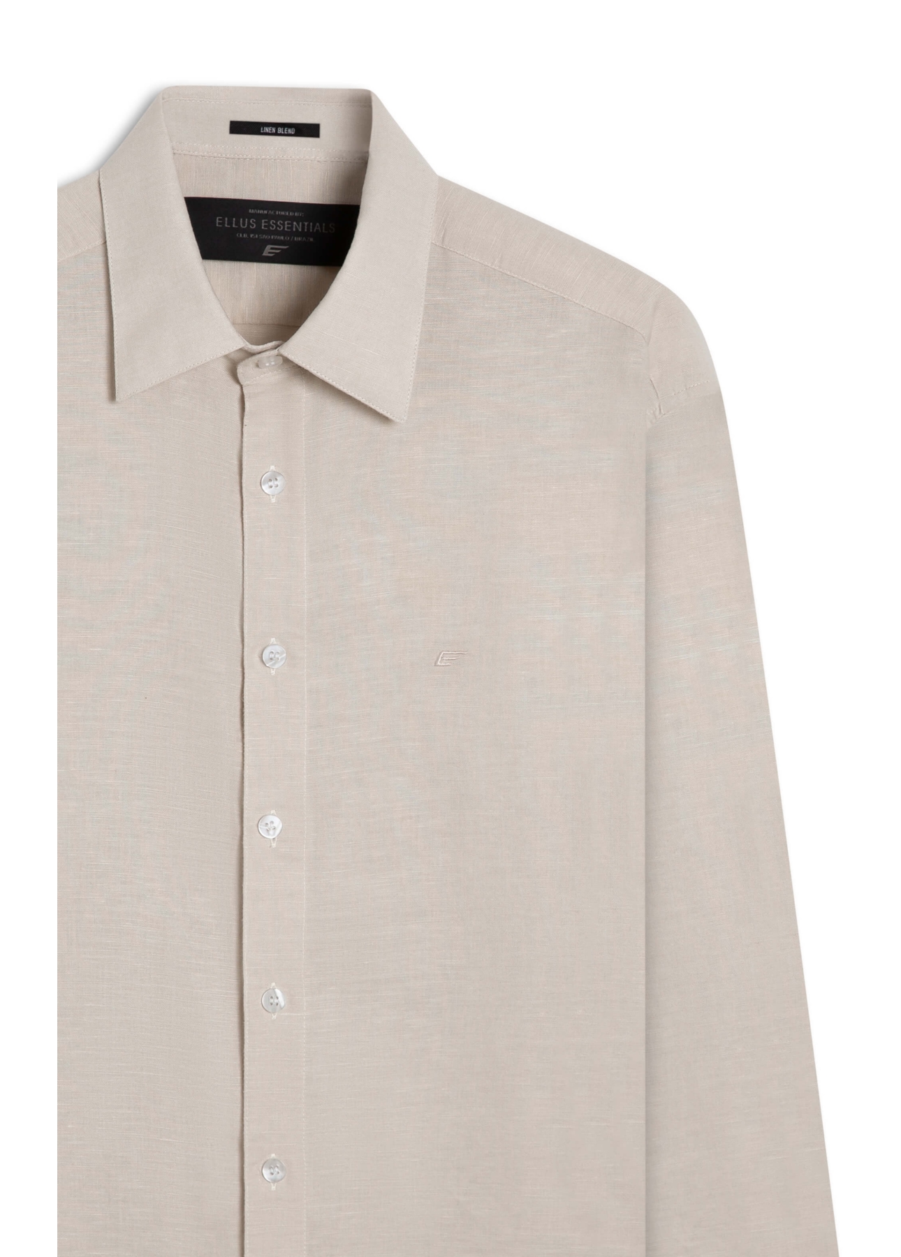 Camisa Linho Blend Anatomic Gelo