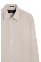 Camisa Linho Blend Anatomic Gelo