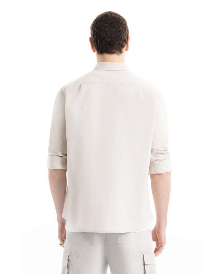 Camisa Linho Blend Anatomic Gelo
